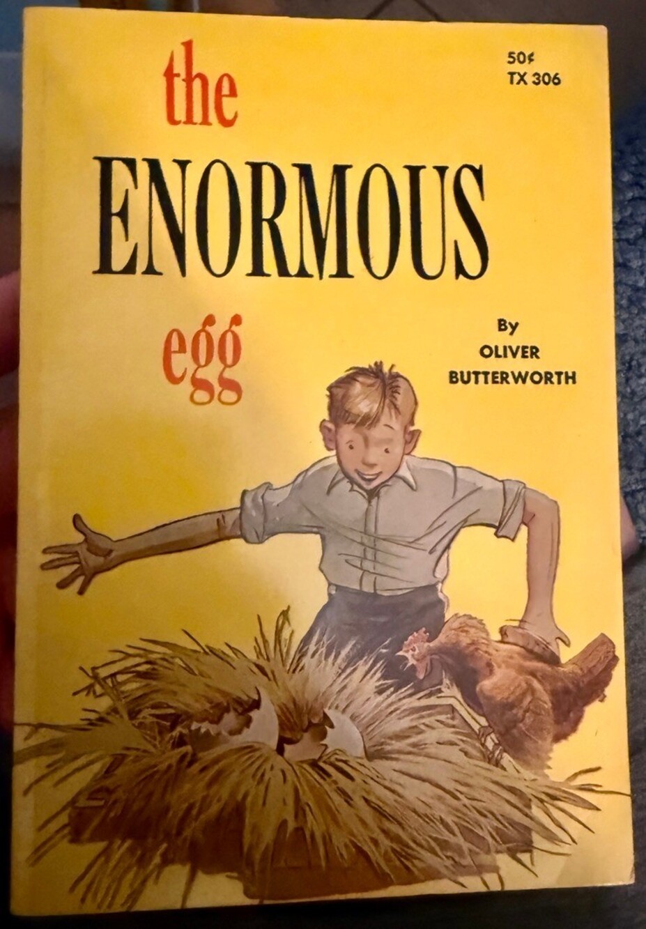 The Enormous Egg Vintage Children's Book by Oliver Butterworth 1968 4th Printing